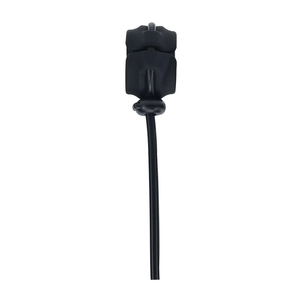 LEVELZ Wide Detachable Lasso Cock Ring - Black Adjustable Cock Ring