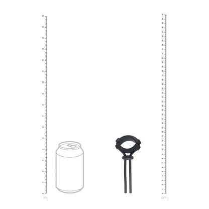 LEVELZ Wide Detachable Lasso Cock Ring - Black Adjustable Cock Ring