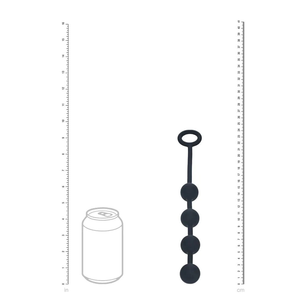 LEVELZ Round Silicone Anal Balls - S - 20mm - Black Small Anal Balls