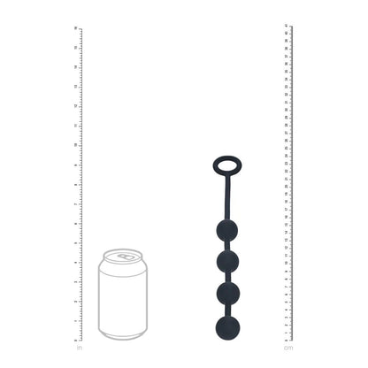 LEVELZ Round Silicone Anal Balls - S - 20mm - Black Small Anal Balls