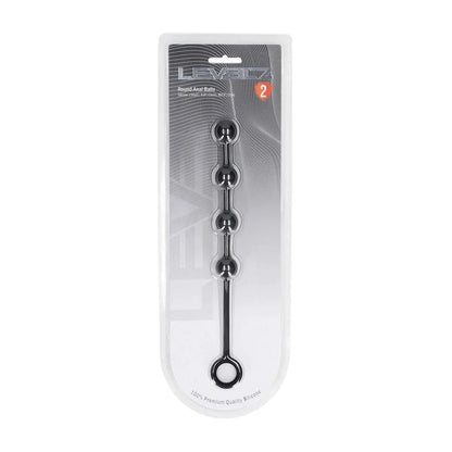 LEVELZ Round Silicone Anal Balls - S - 20mm - Black Small Anal Balls
