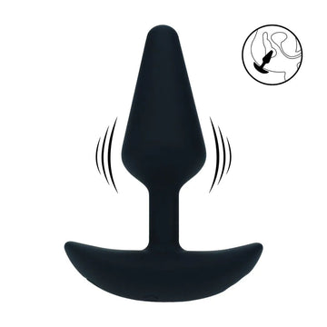 LEVELZ Classic Vibrating Silicone Anal Plug - Small - Black Small USB Rechargeable Butt Plug