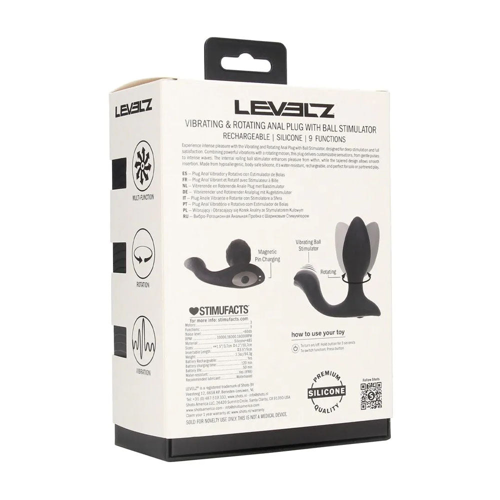 LEVELZ Vibrating & Rotating Anal Plug