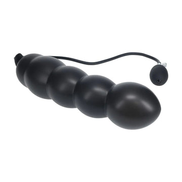 LEVELZ Beaded Inflatable Anal Plug - Black Inflatable Butt Plug