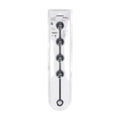 LEVELZ Round Silicone Anal Balls - L - 40mm - Black 40.5 cm Large Anal Beads