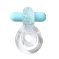 Maia Jayden - Clear/Blue USB Rechargeable Vibrating Cock & Ball Rings