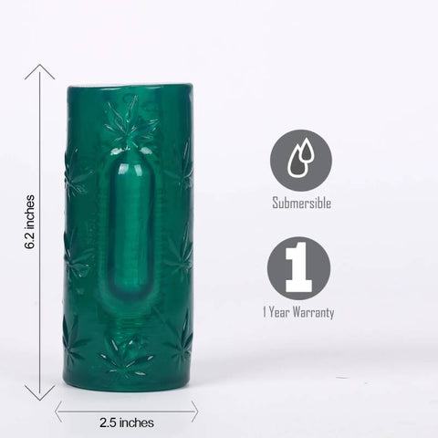 Maia Blaze - Green Vibrating Stroker Sleeve - Image 1