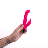 Maia HAILEY PRO - Pink 15.2 cm QI Wireless Rechargeable Rabbit Vibrator - Image 4