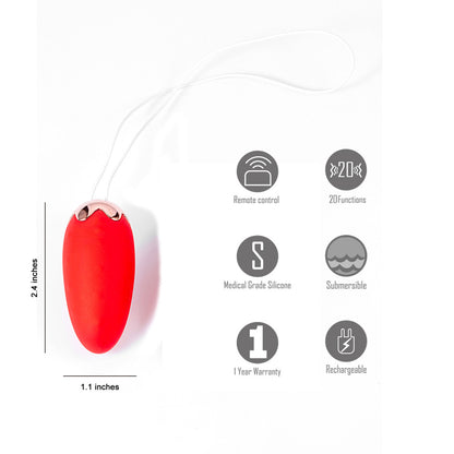Maia SHORTCAKE - Red Vibrating Egg