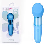 Maia RINA - Blue - Blue 13.3 cm USB Rechargeable Vibrator - Image 1