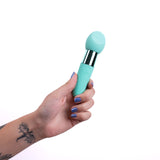 Maia RINA - Teal - Teal 13.3 cm USB Rechargeable Vibrator - Image 2