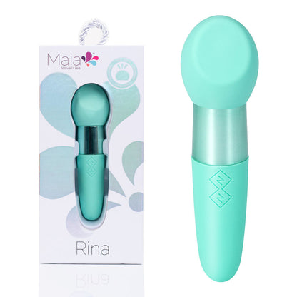 Maia RINA 13.3 cm USB Rechargeable Vibrator - Teal