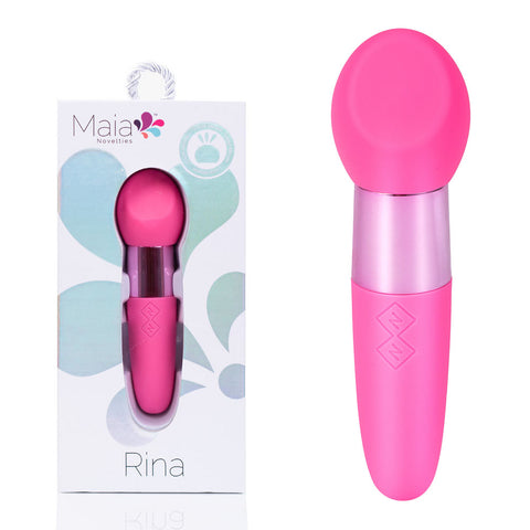 Maia RINA - Pink - Pink 13.3 cm USB Rechargeable Vibrator - Image 1