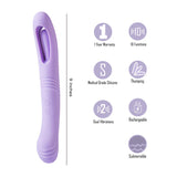 Maia HARPER - Purple 24.1 cm USB Rechargeable Vibrator - Image 3