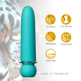 Maia JAGUAR - Blue - Blue 10.1 cm USB Rechargeable Bullet - Image 5