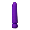 Purple cylindrical object on a white background
