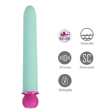 Maia RORI - Teal - Teal 15.2 cm USB Rechargeable XL Bullet