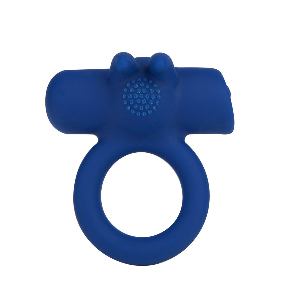 Maia HUXLEY - Blue USB Rechargeable Strong Vibrating Cock Ring
