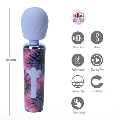 Maia JOURNEE Wand - Purple 15.9 cm USB Rechargeable Massage Wand