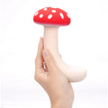 Maia ALICE - Red/White 15.2 cm USB Rechargeable Dual Vibrating Mushroom