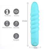 Maia Lola - Teal 11.5 cm USB Rechargeable Vibrator - Image 2