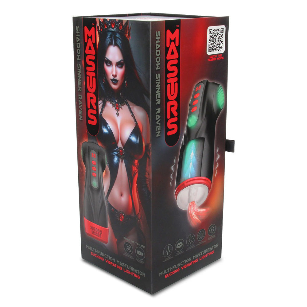 MASTURS Raven - Vibrating and Sucking Auto Stroker