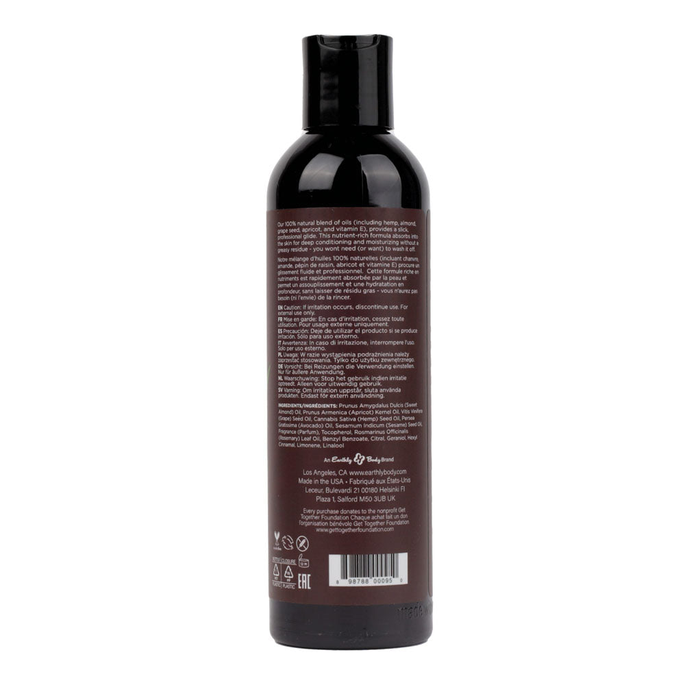 Hemp Seed Massage & Body Oil - Naked In The Woods Scented - 237