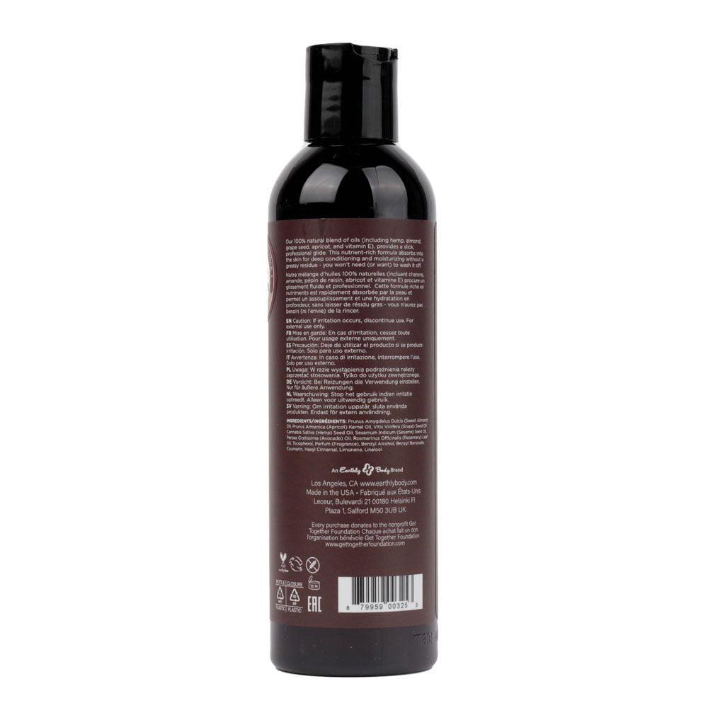 Hemp Seed Massage & Body Oil - Moroccan Nights Scented - 237 ml Bottle