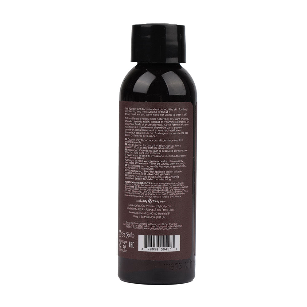 Hemp Seed Massage & Body Oil - Skinny Dip Scented - 59 ml Bottle