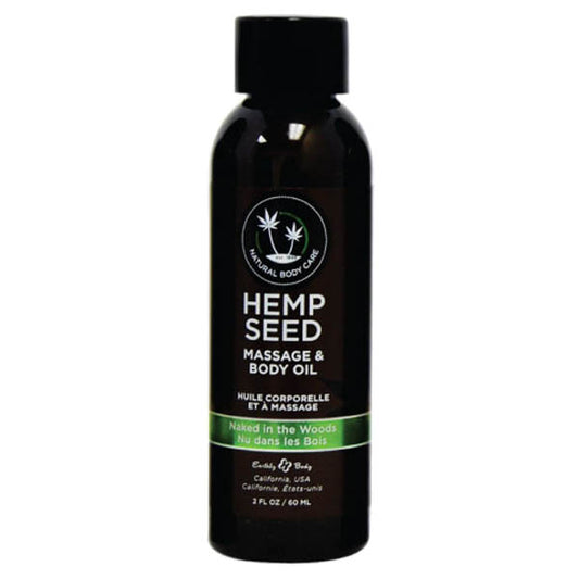 Hemp Seed Massage & Body Oil - Naked In The Woods Scented - 59