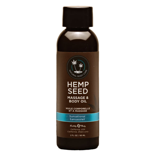 Hemp Seed Massage & Body Oil - Sunsational - MAS246