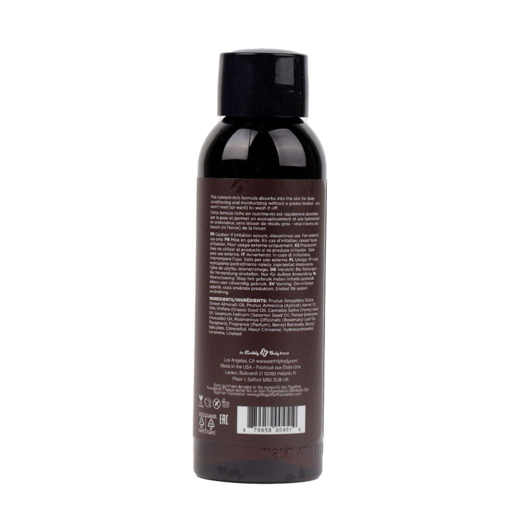 Hemp Seed Massage & Body Oil - Guavalava Scented - 59 ml Bottle