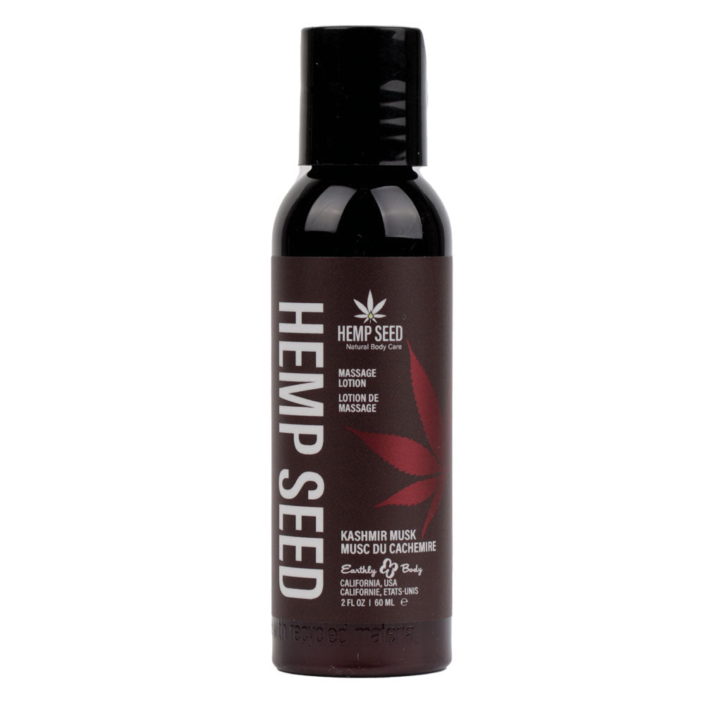 Hemp Seed Massage Lotion - Kashmir Musk Scented - 59 ml Bottle
