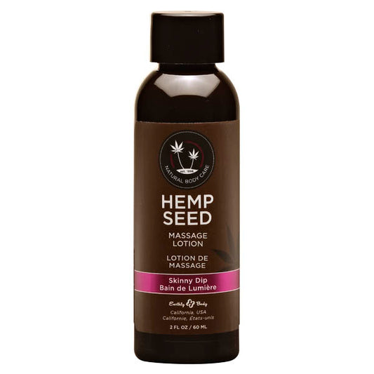 Hemp Seed Massage Lotion - Skinny Dip Scented - 59 ml Bottle