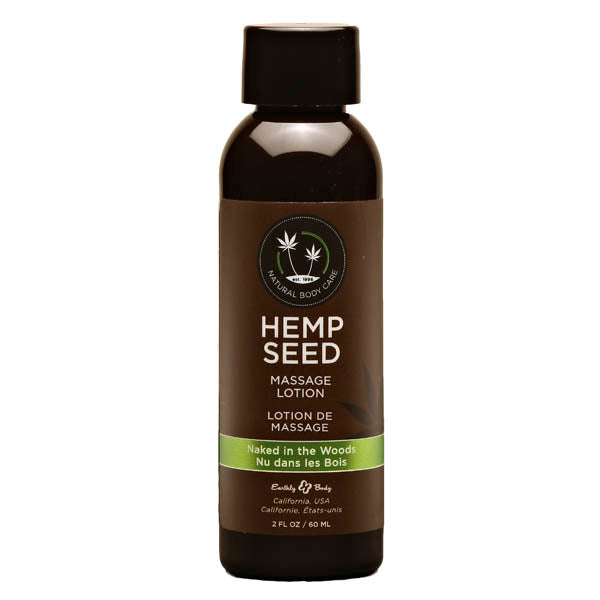 Hemp Seed Massage Lotion - Naked In The Woods Scented - 59 ml Bottle