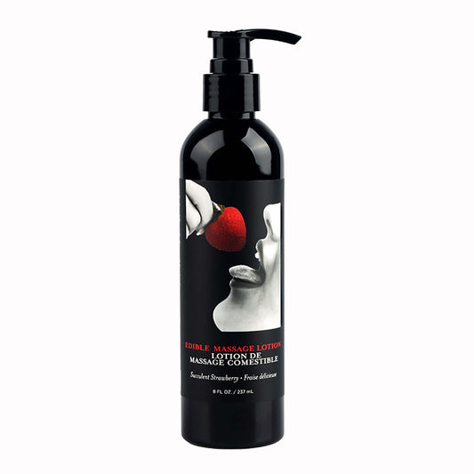 Edible Massage Lotion - Strawberry Flavoured Massage Lotion - 237 ml