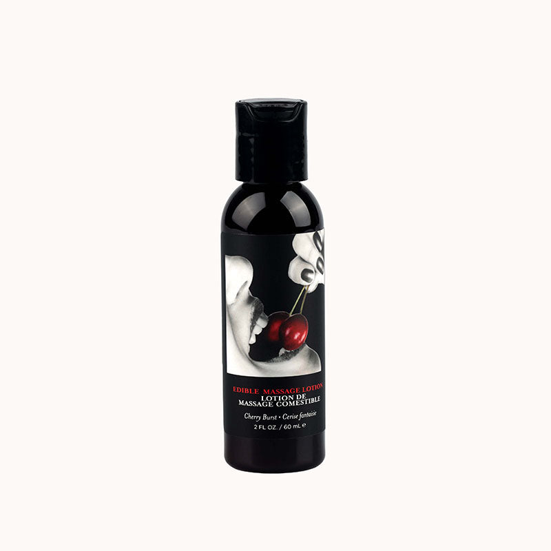 Edible Massage Lotion - Cherry - Cherry Flavoured Massage Lotion - 60 ml - Image 1