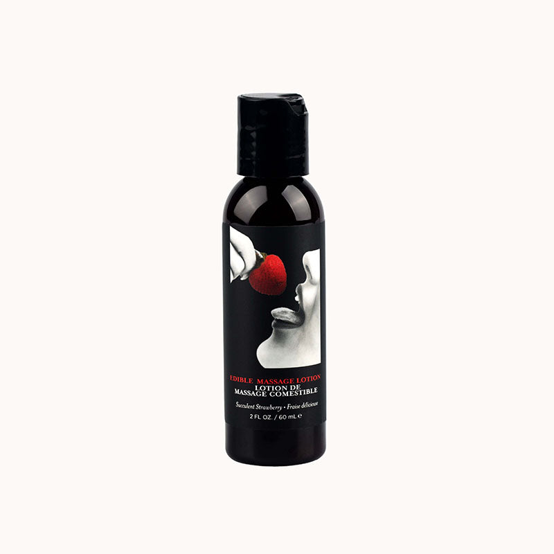 EB Edible Massage Lotion - Strawberry - Strawberry Flavoured Massage Lotion - 60 ml - Image 1