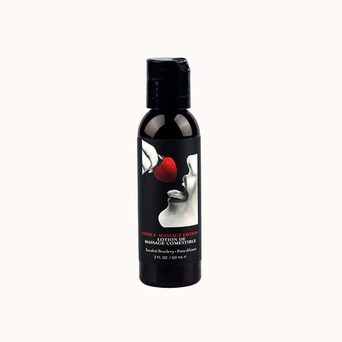 EB Edible Massage Lotion - Strawberry - Strawberry Flavoured Massage Lotion - 60 ml - Image 1