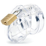 Mini-Me Black Chastity Cock Cage Kit - Clear - Clear 1.25 Inch Cock Cage Kit - Image 2