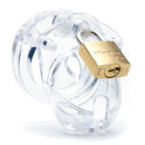 Mini-Me Black Chastity Cock Cage Kit - Clear - Clear 1.25 Inch Cock Cage Kit - Image 3