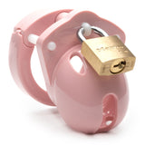 Mini-Me Black Chastity Cock Cage Kit - Pink - Pink 1.25 Inch Cock Cage Kit - Image 3