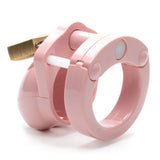 Mini-Me Black Chastity Cock Cage Kit - Pink - Pink 1.25 Inch Cock Cage Kit - Image 5