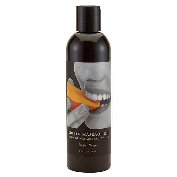Edible Massage Oil - Mango Flavoured - 237 ml Bottle - Image 1