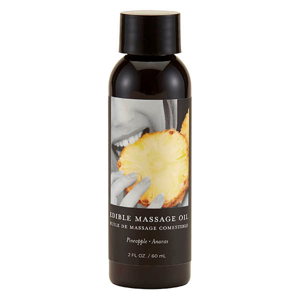 Edible Massage Oil - Pineapple - Pineapple Flavoured - 59 ml Bottle - Image 1