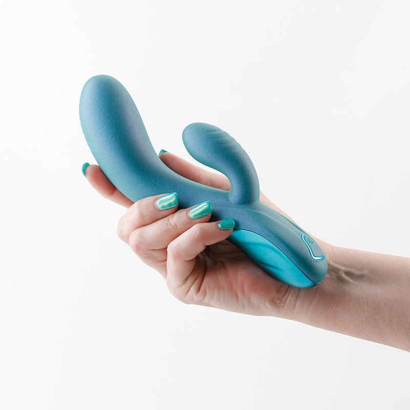 Royals - Regent - Metallic Green 19.3 cm Rabbit Vibrator