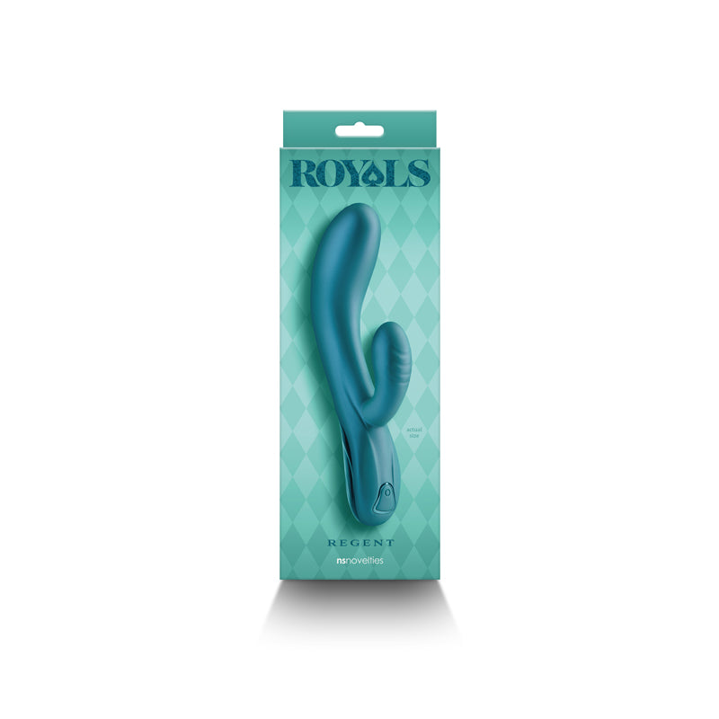 Royals - Regent - Metallic Green 19.3 cm Rabbit Vibrator