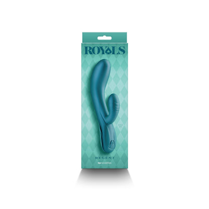 Royals - Regent - Metallic Green 19.3 cm Rabbit Vibrator