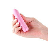Seduction - Roxy - Metallic Pink - Metallic Pink 9 cm USB Rechargeable Vibrating Bullet - Image 2