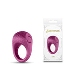 Seduction - Levi - Metallic Burgundy - Metallic Burgundy USB Rechargeable Vibrating Cock Ring - Image 1